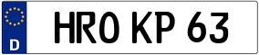 Trailer License Plate
